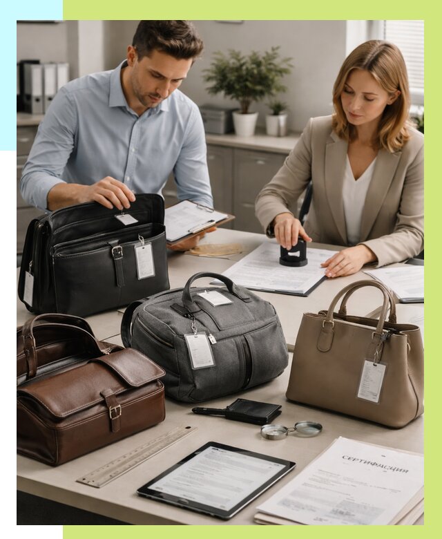 Сертификация сумок в Мончегорске от 7575 руб. | Алешин-Мнч