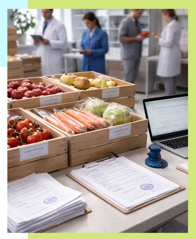 Сертификация овощей и фруктов в Мончегорске от 8585 р. | Алешин-Мнч