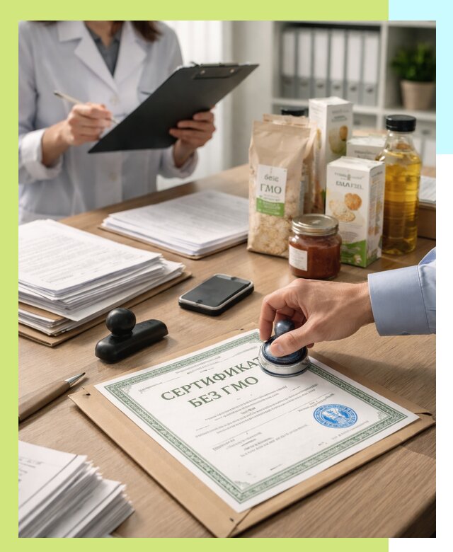 Получение сертификата Без ГМО для продукции в Мончегорске