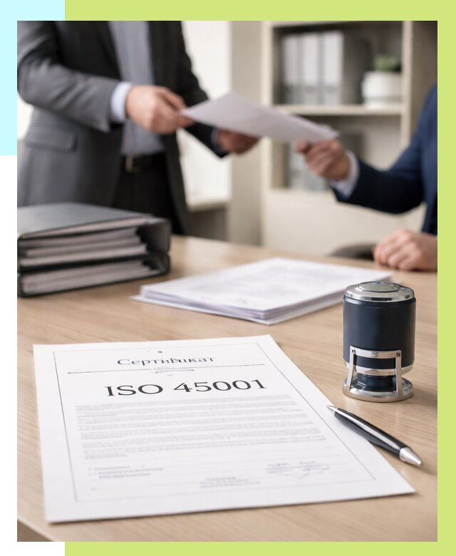 Сертификат ISO 45001 в Мончегорске под ключ от 45450 р. | Алешин-Мнч